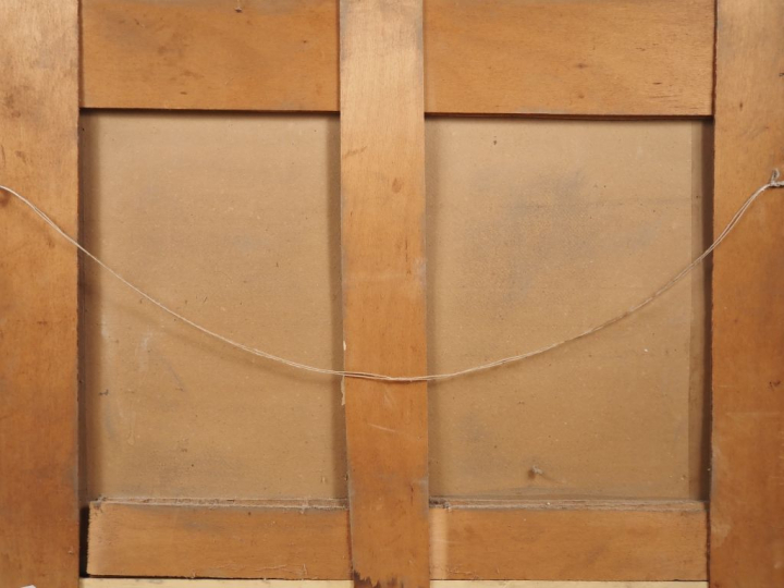 Henry SIMON.  "les sardinières"  Gouache, signée en haut à gauche Dim.