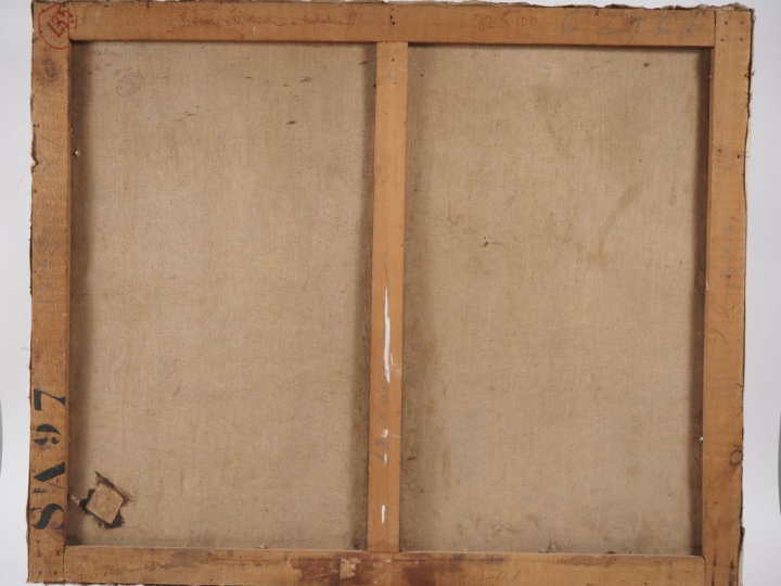 Mario CAVAGLIERI.  "Paysage à la tonnelle de Peyloubère" Huile sur toi