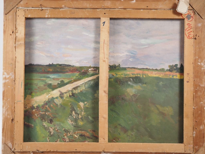 Mario CAVAGLIERI.  "Nature morte" Huile sur toile, signée en bas à gau