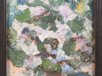 Vente aux enchères Mario CAVAGLIERI.  "Bouquet de fleurs" et "etude de jeune femme" Huile