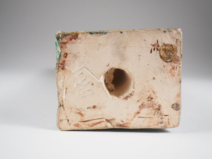 Henri Paul REY.  "jeune femme dénudée dans une végétation exotique" Sc