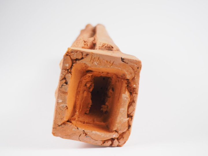 Henri Paul REY. "Saint Michel terrassant le dragon" Sculpture en terre