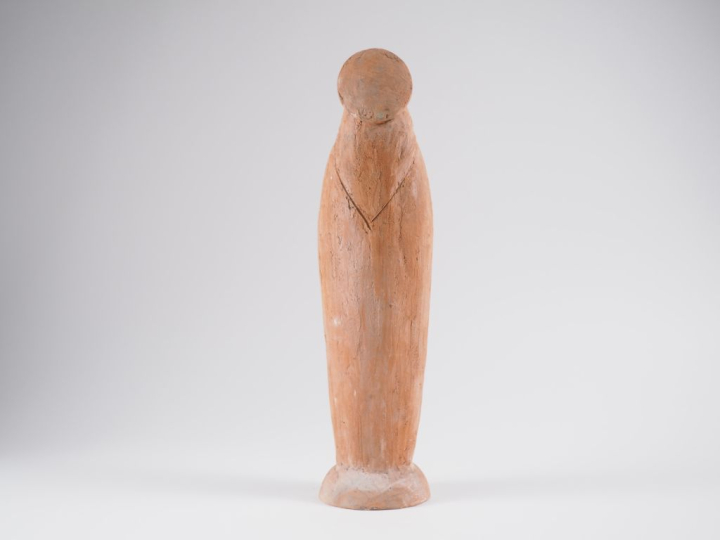 Henri Paul REY.  "Vierge à l'enfant" Sculpture en terre cuite  Signée 