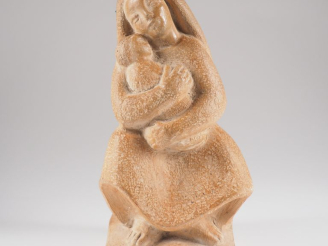 Vente aux enchères Henri Paul REY.  Sculpture en terre cuite patinée  Signée H. 28,5 cm