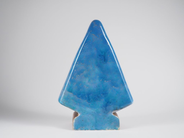 Henri Paul REY.  "Notre dame de la mer" Sculpture en platre émaillé po