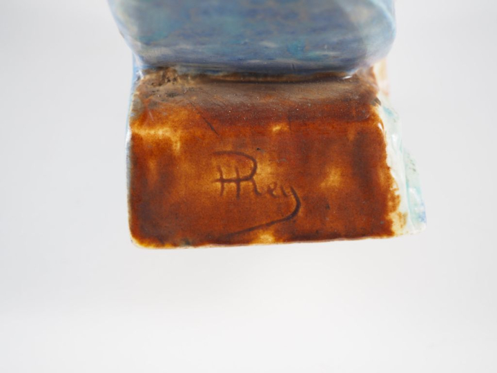 Henri Paul REY.  "Notre dame de la mer" Sculpture en platre émaillé po