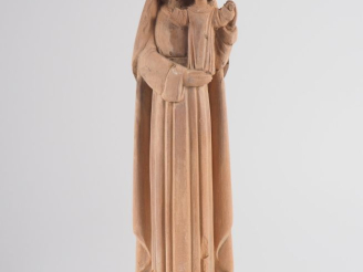 Vente aux enchères Henri Paul REY.  "Vierge à l'enfant"  Sculpture en terre cuite Signée 