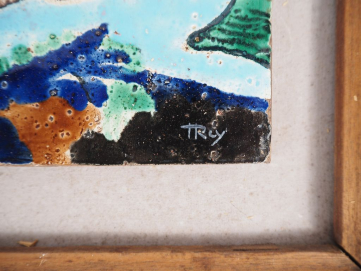 Henri Paul REY.  "Saintes femmes au pied de la croix" et "le jardin d'