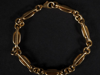 Vente aux enchères Bracelet or 750 Poids : 8,40 g   