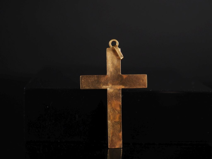 Croix en or 750 Poids : 1,29 g   