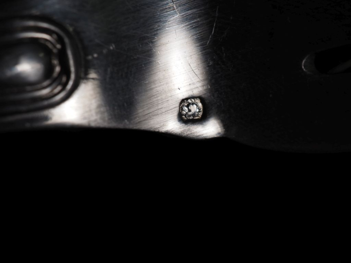 Partie de ménagère en argent 925 de style Louis XVI modèle à coquille.