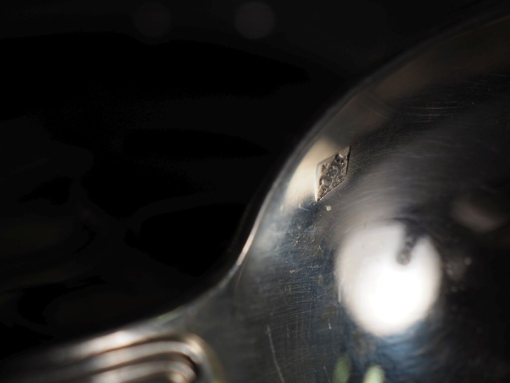 Partie de ménagère en argent 925 de style Louis XVI modèle à coquille.