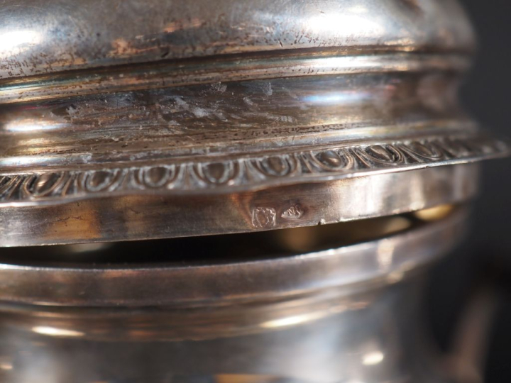 Partie de service à thé et à café de style Louis XVI en argent 925, à 