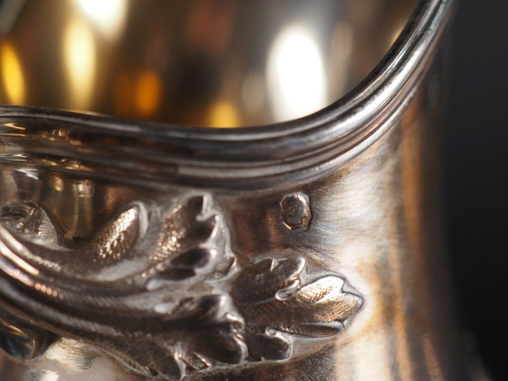 Service à thé et café de style Louis XVI, à décor de guirlandes de fle