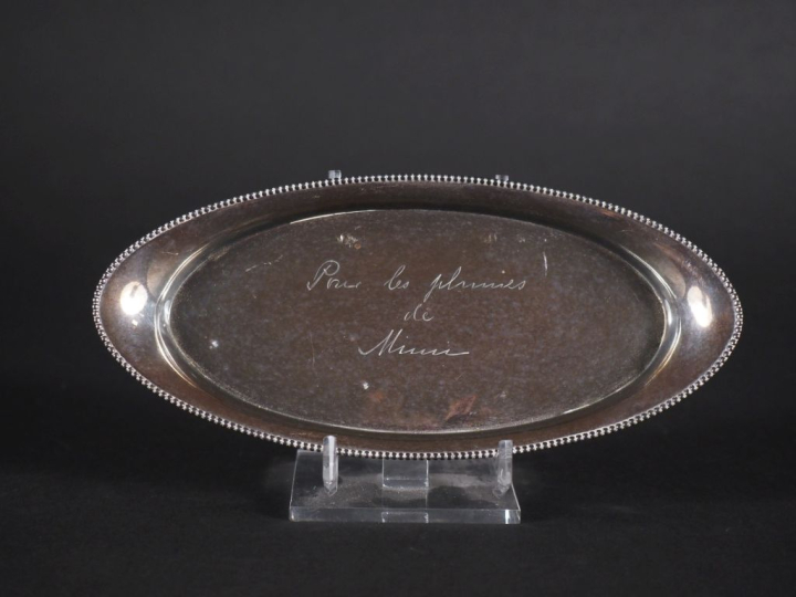 Nécessaire à plumes de forme navette en argent, Angleterre Birmingham 