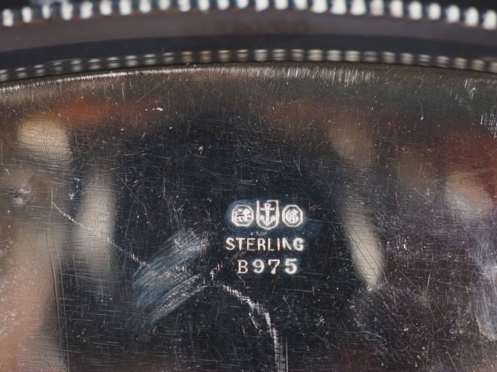 Nécessaire à plumes de forme navette en argent, Angleterre Birmingham 