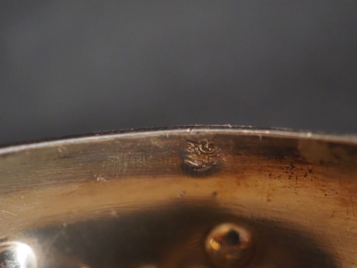 Taste vin en argent 925, à décor godronné Poinçon Minerve Poids : 115 