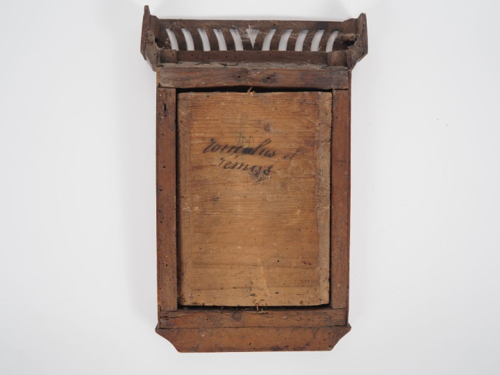 Plaque en bronze XVIIIème (?) "Histoire de Romulus et Rémus"  Dans un 