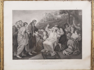 Vente aux enchères Paire de gravures d'après Singleton, "Scènes bibliques".