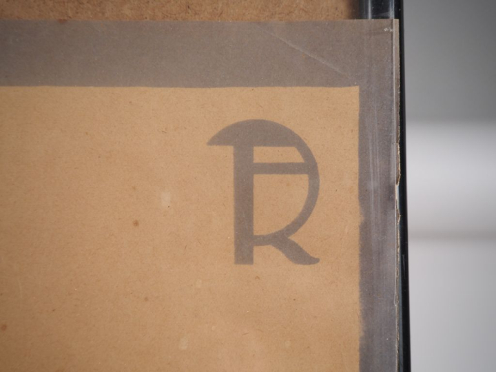 Affiche allemande, "Junker   Ruh" Signée Dim. 97 x 70 cm  (déchirures,