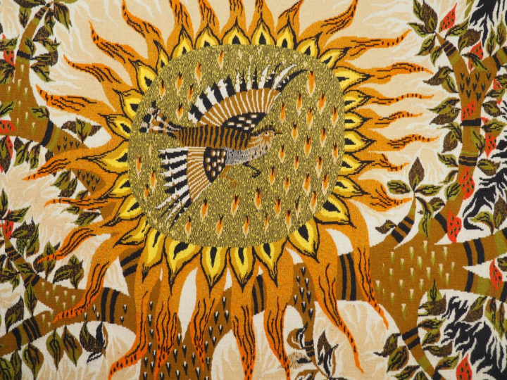 M. REY.  "l'aube" Tapisserie en laine polychrome   Edition Robert Four