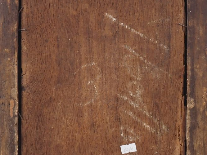 Ecole française XVIIIème. "Saint Jérome" Huile sur panneau. Dim. 27 x 