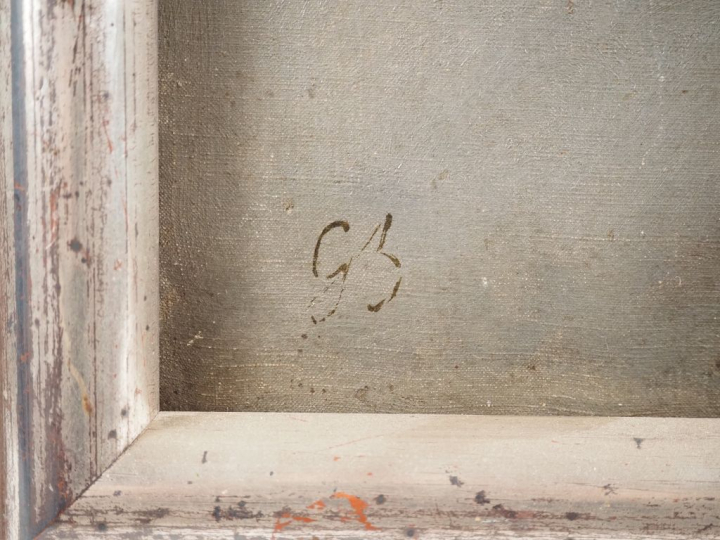 Ecole française fin XIXème - début XXème. "Trophée de chasse". Huile s