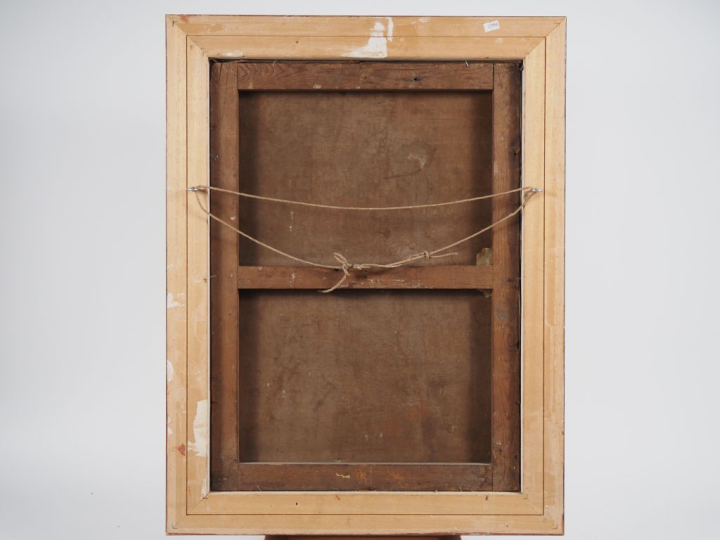 Ecole française fin XIXème - début XXème. "Trophée de chasse". Huile s