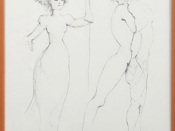 Léonor FINI. "Portraits de jeunes filles". Epreuve d'artiste, signée e