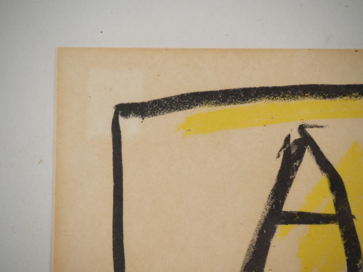 Affiche de l'exposition AKI KURODA à la Galerie Maeght Avril 1985 Dim.