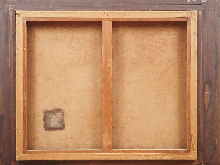 Marcel LEPRIN.  "l'abri St Joseph" Huile sur toile, signée en bas à dr