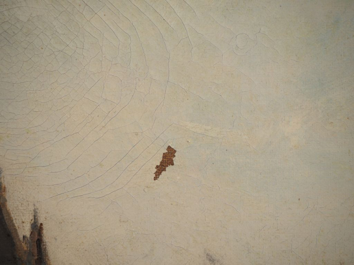 Gustave MASCART. "Notre Dame, vue depuis la Seine" Huile sur toile, si