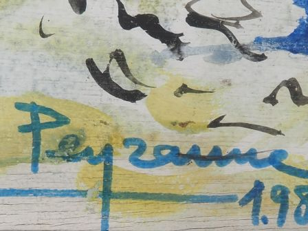 Rémy PEYRANNE.  "le port de Sète" Tryptique aquarelles, signé et daté 