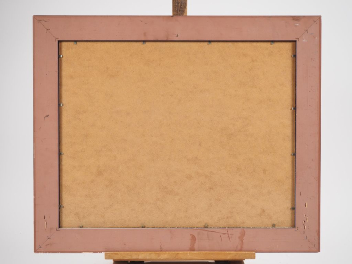 J. PONS. "Bord de mer". Huile sur isorel, signée en bas à droite et da
