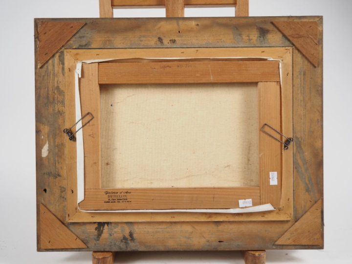 Serge SEDRAC. "Vue du Sacré Cœur depuis la rue Lafitte" Huile sur toil