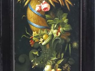 Ecole française XXème. "paire de natures mortes dans le gout du XVIIèm