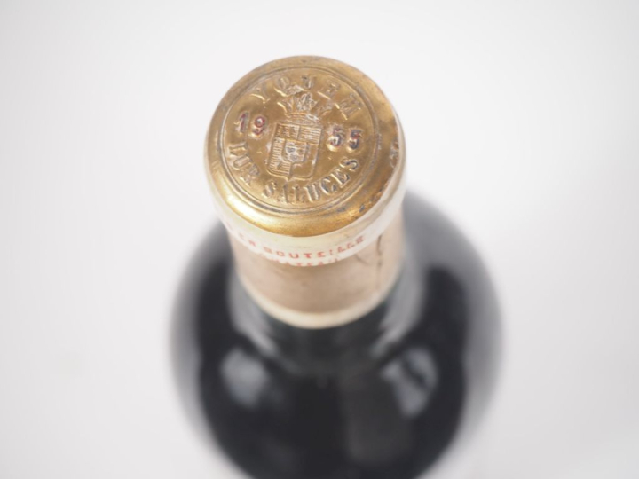 1 BOUTEILLE CHÂTEAU D'YQUEM 1er GCC SAUTERNES - 1955 - LB/ET 