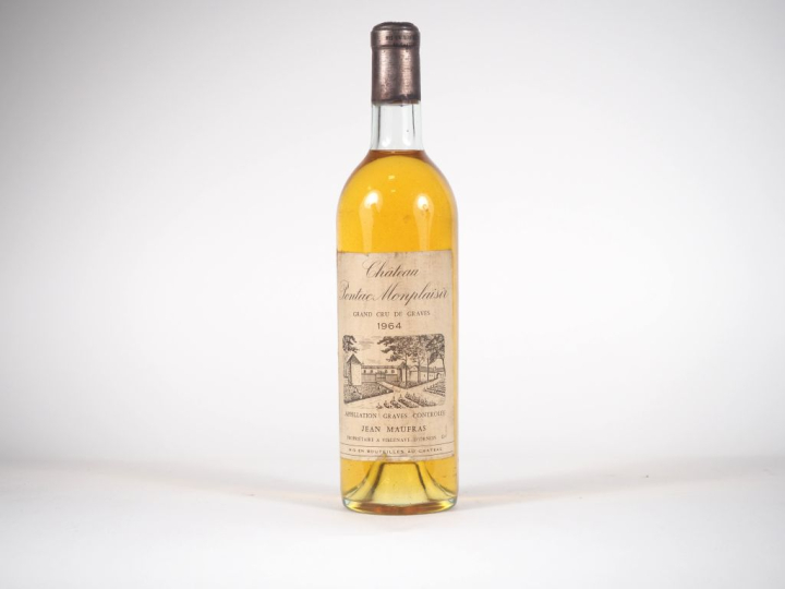 1 BOUTEILLE CHÂTEAU PONTAC MONPLAISIR GCC GRAVES - 1964 - BG 