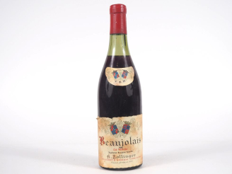 Vente aux enchères 1 BOUTEILLE BEAUJOLAIS "LA RIBOTE" V.S.R ZOLLINGER - NM - 3,9 CM 