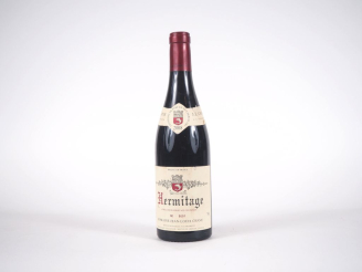 Vente aux enchères 1 BOUTEILLE l'HERMITAGE DOMAINE JEAN LOUIS CHAVE - 2008 - COLLERETTE L