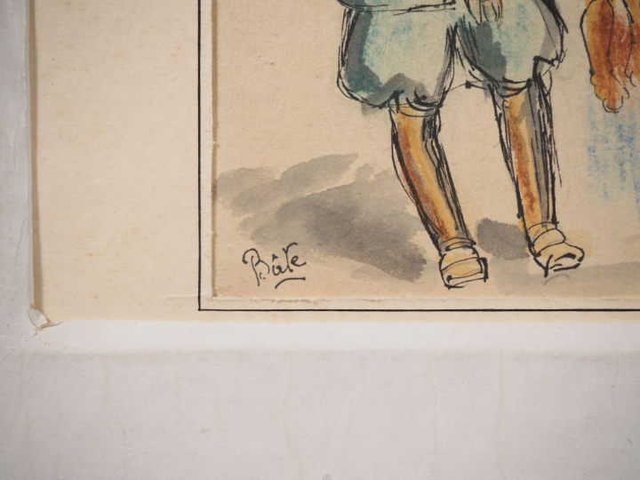 Louis Robert BATE (1898-1948, grand prix de l'Indochine en 1938). "Jeu