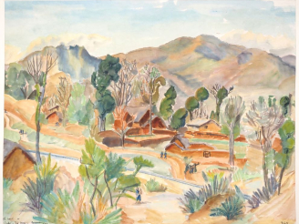 Vente aux enchères Louis Robert BATE (1898-1948, grand prix de l'Indochine en 1938). "Le 