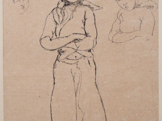 Vente aux enchères Louis Robert BATE (1898-1948, grand prix de l'Indochine en 1938). "Por