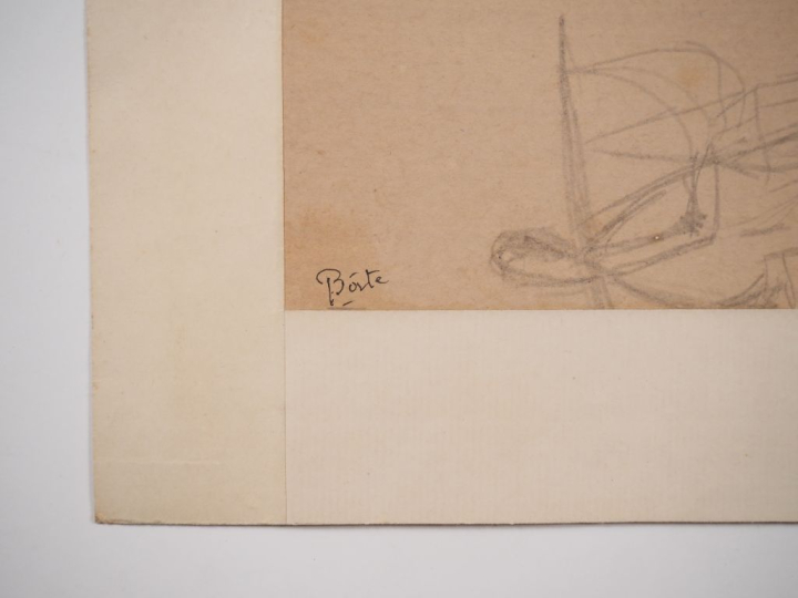 Louis Robert BATE (1898-1948, grand prix de l'Indochine en 1938). "Jeu