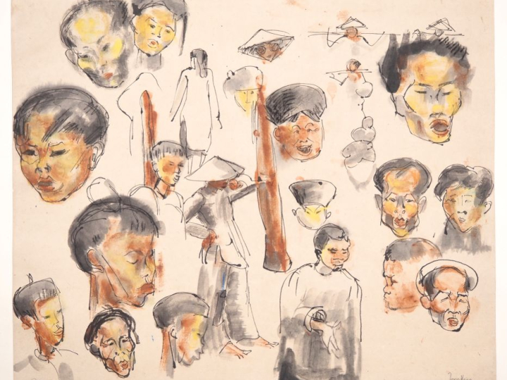 Louis Robert BATE (1898-1948, grand prix de l'Indochine en 1938). "Etu