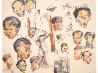 Vente aux enchères Louis Robert BATE (1898-1948, grand prix de l'Indochine en 1938). "Etu