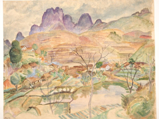 Vente aux enchères Louis Robert BATE (1898-1948, grand prix de l'Indochine en 1938). "Mon