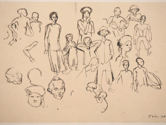 Vente aux enchères Louis Robert BATE (1898-1948, grand prix de l'Indochine en 1938). "Etu