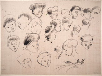 Vente aux enchères Louis Robert BATE (1898-1948, grand prix de l'Indochine en 1938). "Etu