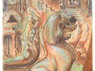 Vente aux enchères Louis Robert BATE (1898-1948, grand prix de l'Indochine en 1938). "Vue